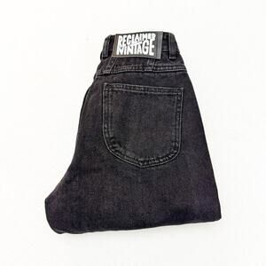 Reclaimed Vintage Charcoal Black Vintage Wash Denim Jeans Size 24